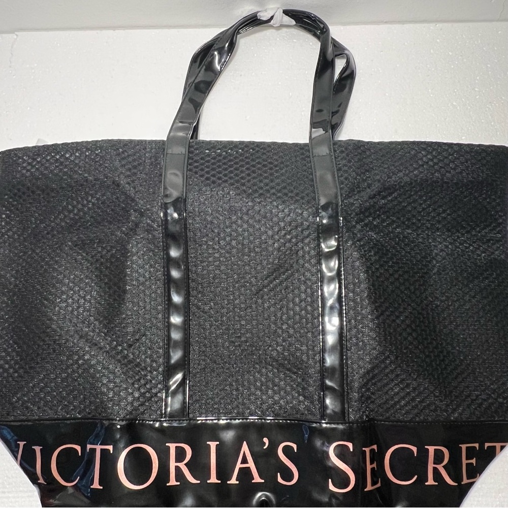 NWT Victoria Secret Black Tote Bag